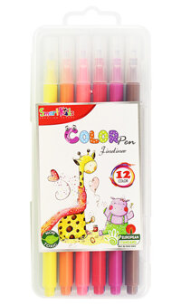 Bút lông màu rửa được Smartkids SK-FLT1001CL 12 màuhộp