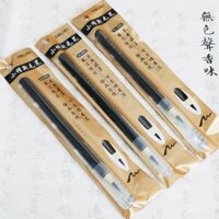 Bút lông mực đen Deli 6589 viết thư pháp chữ hán B137 Bút ngòi lông mềm luyện chữ Hán có sẵn mưc