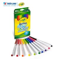Bút lông nét mảnh - nét đậm có thể rửa được Crayola Supertips Washable Marker (10 màu/ 20 màu)