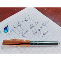 Bút luyện chữ đẹp Calligraphy sh084 - Bút mài Thầy Ánh ngòi kim tinh lá tre nét siêu đẹp