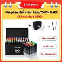 Bút Marker TOUCH MARK Bộ Bút Màu Marker Túi Vải Bộ 30/40/60/80 Dùng Để Tô Màu, Vẽ Anime, Highlight, Take Note