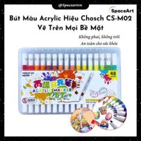 Bút Màu Acrylic Hiệu Chosch CS-M02 Vẽ Trên Mọi Bề Mặt ( đá, kiếng, nhựa, kim loại)