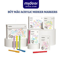Bút màu Acrylic Mideer Markers, Bút dạ nhớ highlight cho bé