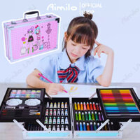 Bút Màu Cho Bé Quà Sinh Nhật Hộp Màu 145 Chi Tiết Màu Nước Màu Chì Màu Sáp Màu Acrylic