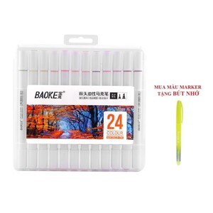 Bút màu Marker 24 màu Baoke MP2923-24