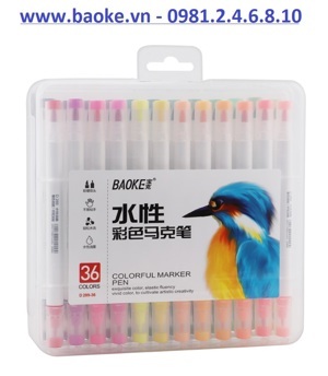 Bút màu Marker 36 màu Baoke D289-36