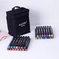 Bút màu Marker Touch Cool họa cụ 48 chi tiết tô màu dạ vẽ tranh, bút siêu mềm, tô êm, mịn, màu vẽ chuyên nghiệp
