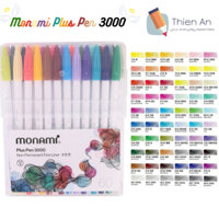 Bút màu Monami Plus Pen 3000 Set 12/24/36/48/60 màu