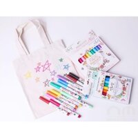 Bút màu tô trên gỗ, vải hộp 12 màu