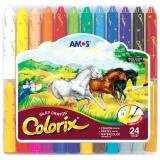 Bút Màu Trang Trí 3 trong 1 Hàn Quốc AMOS Colorix 24 Màu ACX2