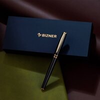 Bút máy, bút ký cao cấp Thiên Long BIZ-FT01 mạ vàng 18k, thân bút bằng kim loại, hộp sang trọng, có khắc tên