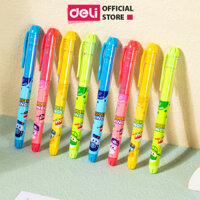 Bút máy bút mực học sinh ngòi kim tinh luyện chữ đẹp tập viết Super Wings Deli - Thiết kế mẫu mã đa dạng, ngòi bút chất lượng cao, màu sắc bắt mắt kèm hộp đựng - CQ894 - Vàng