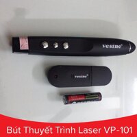 Bút máy chiếu logitech Bút trình chiếu lazada Bút trợ giảng - Bút Thuyết Trình Vesine VP101 Trang Bị Đèn Laser Màu Đỏ Giúp Nhận Mạnh Vào Điểm Cần Chú Ý Trong Bài - Bảo Hành Uy Tín Giá Cực Ưu Đãi Tại Bluestore - Mã BH 154