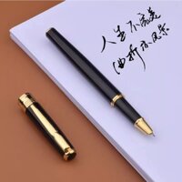 Bút máy ngòi cong NHT Books - luyện viết chữ Hán thư pháp - chất liệu kim loại có hộp sang trạng