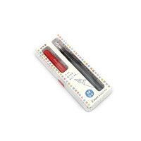 Bút máy Pilot Kakuno - Medium Nib (M - Nét vừa) - Thân đen / Nắp đỏ