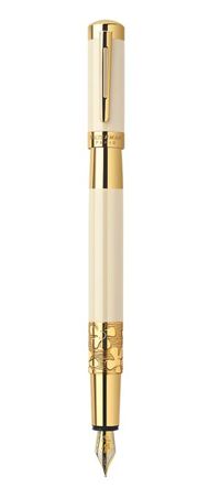 Bút máy Waterman Elegance Ivory cài vàng             (Màu ngà)