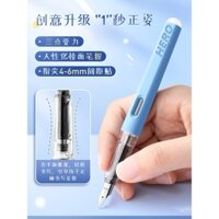 Bút máy xóa được thương hiệu Hero cho học sinh lớp ba, hộp mực nhạy nhiệt, luyện viết tay cho trẻ em, bút máy chính hãng cho người mới bắt đầu, cục tẩy ma thuật, hộp quà tặng với đầu bút thay thế, cửa hàng chính thức