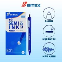 Bút Mực Bi Semi ink mực xanh B01 (0.6mm)