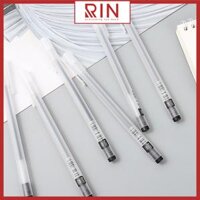 Bút mực gel 0.5mm  bút bi nước  Bút mực khô nhanh Bút ghi chép cơ bản nhiều màu lựa chọn  Mực Đen Xanh Đỏ  - Mực đen - Set 2 cây bút Gel