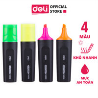 Bút nhớ dòng Deli - Bút dấu dòng - Bút highlight - 2 chiếc - ES600 - Hồng