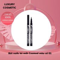 Bút nước kẻ mắt Cosmod màu số 01 - Liner Semi Permanent Yeux Extra fin - No.01 Noir