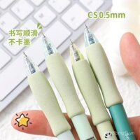 Bút nút Le Xuan Panda, bút xóa nhiệt, tay cầm mềm, bảo vệ tay, không tạo vết chai, bút gel dễ xóa cho học sinh tiểu học