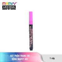 Bút Phấn Trang Trí Bảng MARVY 482 đầu nhỏ - Vàng dạ quang
