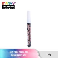Bút Phấn Trang Trí Bảng MARVY 482 đầu nhỏ - Xanh lá dạ quang