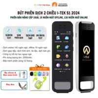 Bút phiên dịch lTek S1 Corisu 2024 Dịch offline 19 ngôn ngữ, hình ảnh, tài liệu, Ghi âm chuyển Text, hỗ trợ học ngôn ngữ