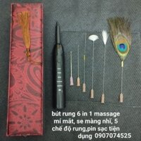 Bút Rung 6 đầu xài pin xac dây điện hàng loại 1 ngành ráy tai 👂👂👂👂