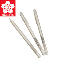 Bút Sakura gelly glaze 3D màu trắng