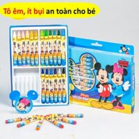 Bút sáp 24 màu Mickey CR-C030/MI giúp bé phát triển trí tuệ màu êm không bếch dính an toàn cho bé.