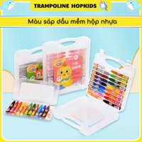 Bút Sáp Dầu 12/24/36 Màu Hộp Nhựa – Đồ Dùng Học Sinh Tô Vẽ Sáng Tạo ✏️