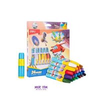 Bút sáp dầu 24 màu Deli