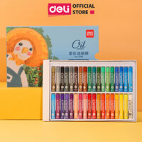 Bút Sáp Dầu Chuyên Nghiệp Deli - Hộp Giấy - 2436 Màu - 72087  72088 - 48 màu - 72089