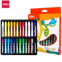 Bút sáp dầu Deli - Hộp giấy 12 màu18 màu24 màu - 1 Hộp - EC20100EC20110EC20120 - 24 màu-EC20120