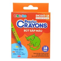 Bút Sáp Màu Chicko Regular Crayons - 18 Màu - DK3303-18