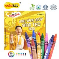 Bút sáp màu Thiên Long Colokit 1012 màu tươi sáng tiêu chuẩn Châu Âu an toàn cho trẻ em tô màu, vẽ tranh CR-C015CR-C016 - 10 màu