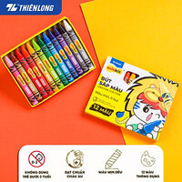 Bút sáp màu Thiên Long Colokit 10/12 màu tươi sáng tiêu chuẩn Châu Âu an toàn cho trẻ em tô màu, vẽ tranh CR-C015/CR-C016