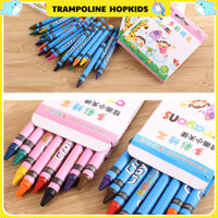 Bút Sáp Tô Màu 12 Màu/24 Màu Cho Học Sinh – Hộp Sáp Tô Màu An Toàn Cho Bé