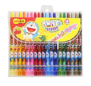 Bút sáp vặn 18 màu Thiên Long TCR-C05