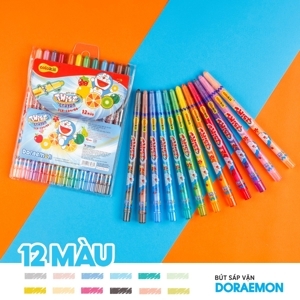 Bút sáp vặn Doraemon Colokit TCR - C04/DO