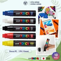 Bút sơn nước vẽ đa chất liệu Uni Posca PC-17K - Ngòi (15mm)
