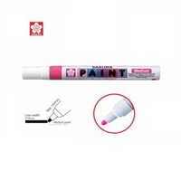 Bút sơn Sakura màu hồng dạ quang XPMK-B#320 Paint marker 2.0mm