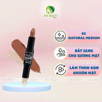 Bút Tạo Khối 2 Đầu SILKYGIRL 02 Natural Medium Photosharp Contour & Highlighter