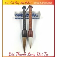 Bút Thanh Long Đại Tự  Cán bút cán gỗ chạm khắc tinh xảo