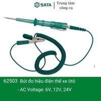 Bút Thử Điện 6v 12v 24v Cho Xe Hơi Sata 62503, Bút đo hiệu điện thế xe ô tô- Hàng chính hãng