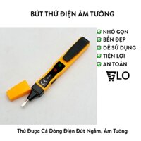 Bút Thử Điện Âm Tường Xuyên Tường Kèm Pin, Que Dò Điện Cảm Ứng Kỹ Thuật Số Thông Mạch Có Đèn Báo