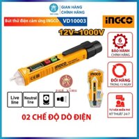Bút thử điện kỹ thuật số INGCO VD10003 đầu dò cảm ứng tự động phân biệt dây nguội và dây nóng bút có đèn LED
