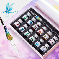 [Bút thủy tinh BANMI Artist Custom Series Crystal Pen Set Starry Sky Dip Pen] kèm mực 12 màu miễn phí